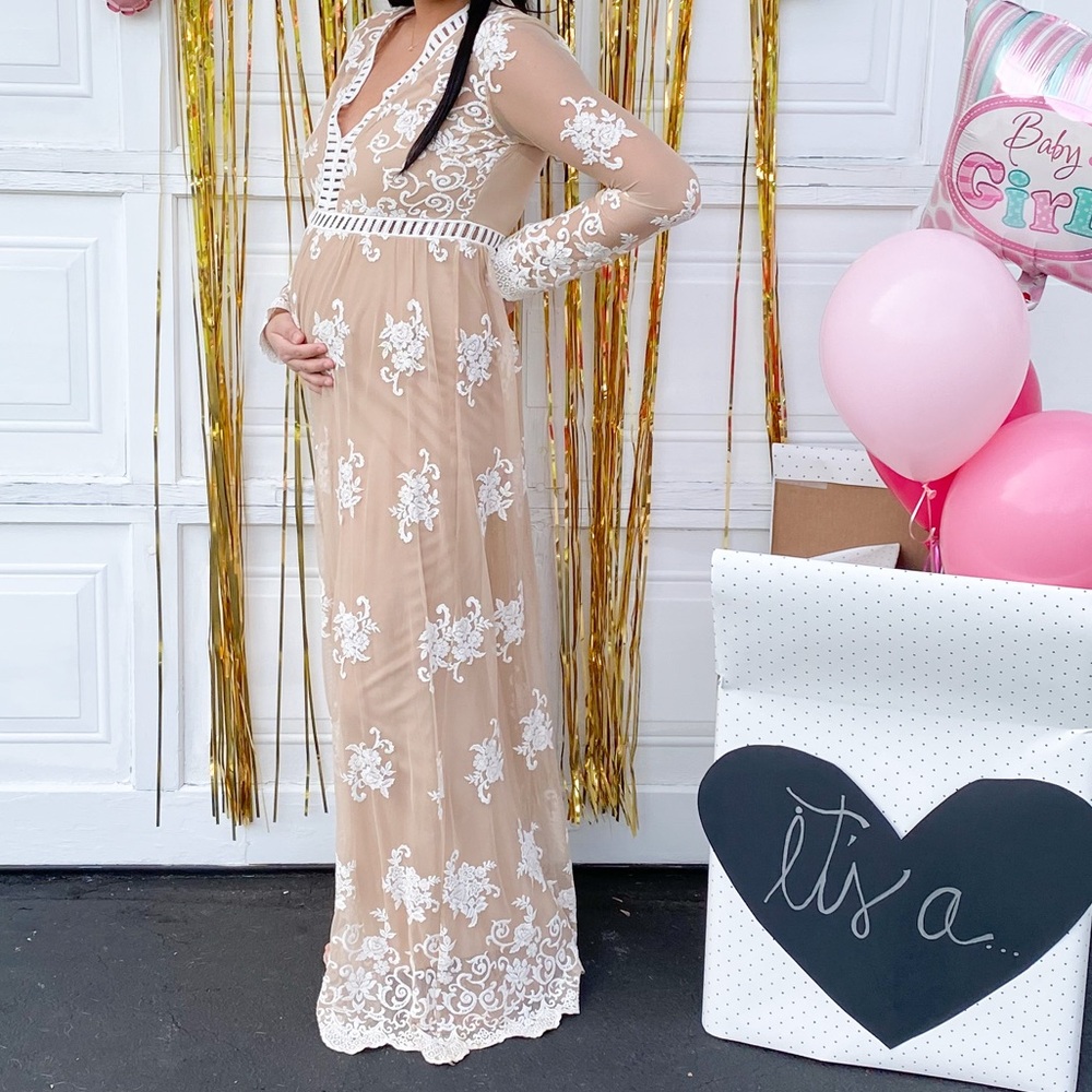 Elegant Sheer Lace Dress